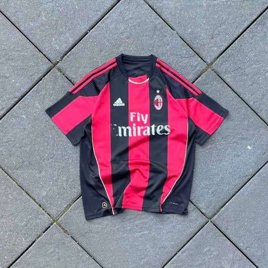 2010 Black Red Adidas AC Milan Kit - L