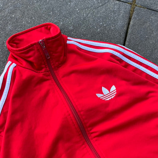 2009 Red Adidas Firebird Track Jacket - M