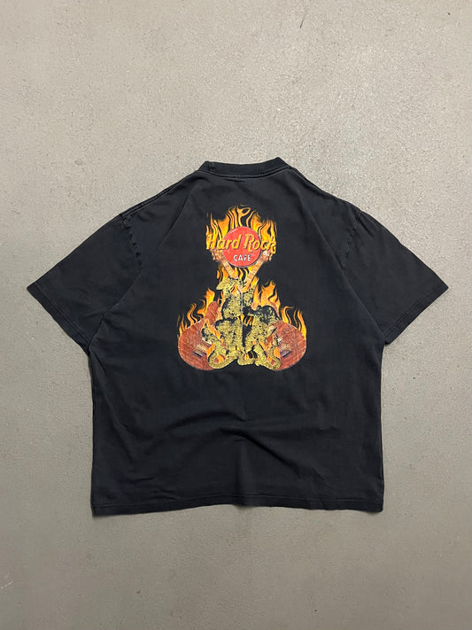 Vintage Grey Faded Hard Rock Cafe Bangkok Tee - XL