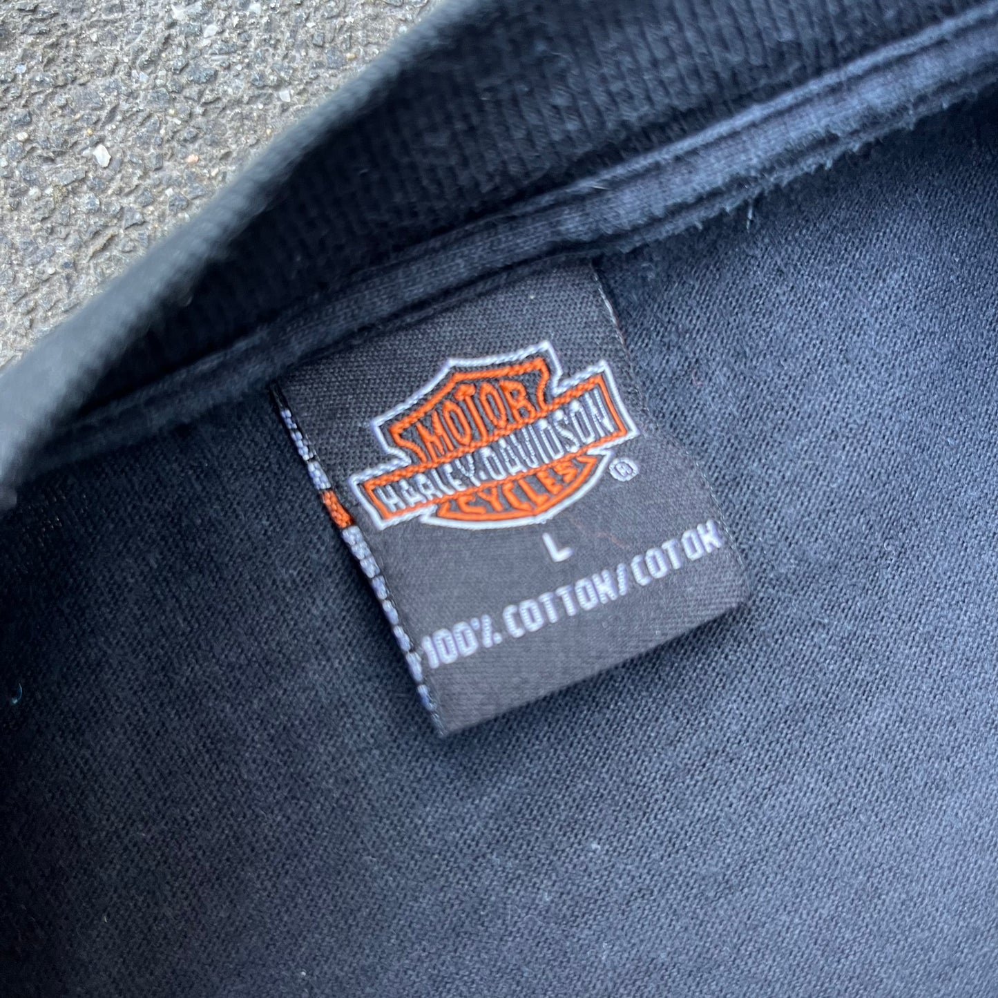 Vintage 2001 Black Harley Davidson Tee - L