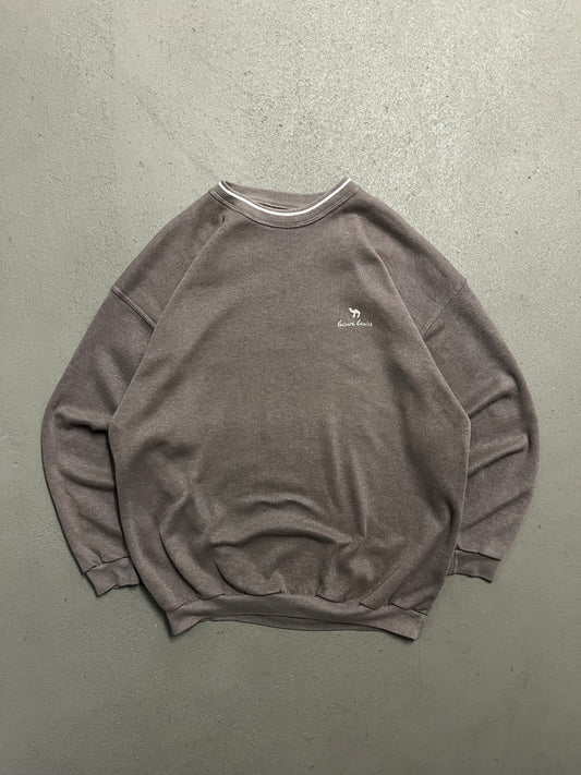 Vintage 90s Brown Camel Knit Sweater - L
