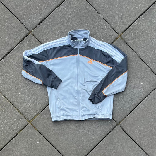 2007 Silver Adidas Track Jacket - M