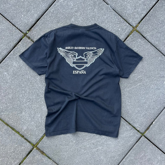 Vintage 2001 Black Harley Davidson Tee - L