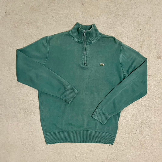 Vintage Green Lacoste Half Zip - M