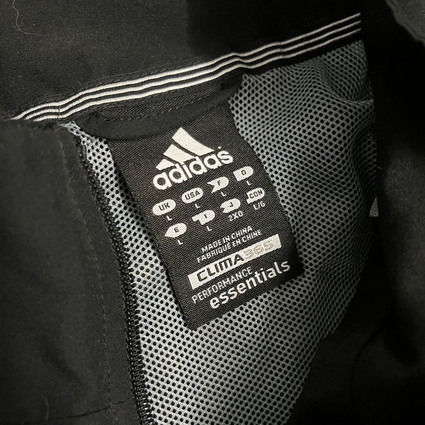 2011 Black Adidas Track Jacket - L