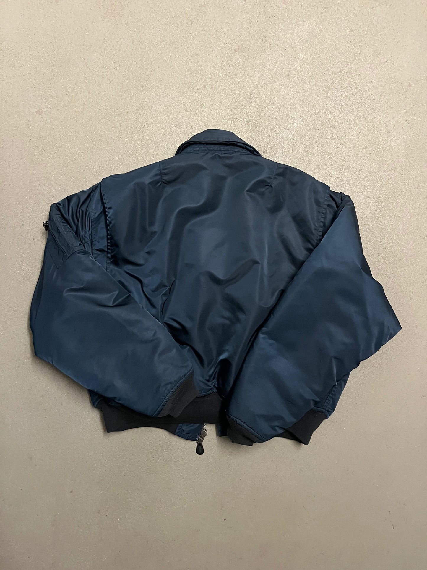 Vintage Blue Schott Flight Jacket - XL