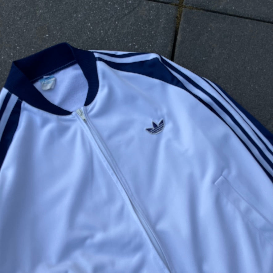 Vintage 90s White Adidas Track Jacket - M (W)