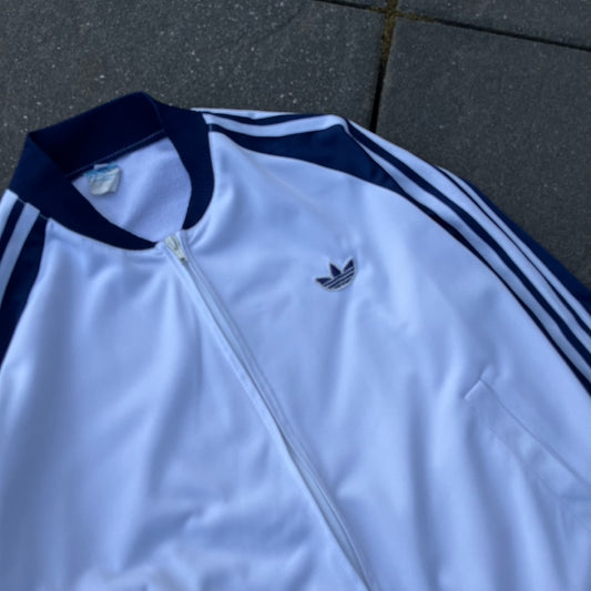 Vintage 90s White Adidas Track Jacket - M (W)