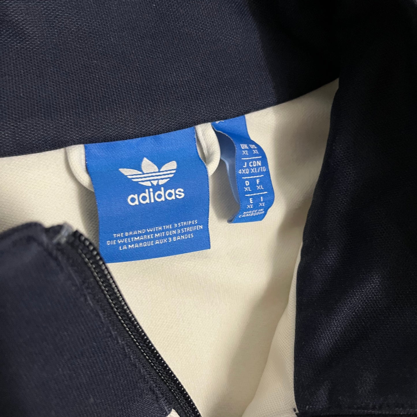 2017 White Blue Adidas Beckenbauer Track Jacket - XL