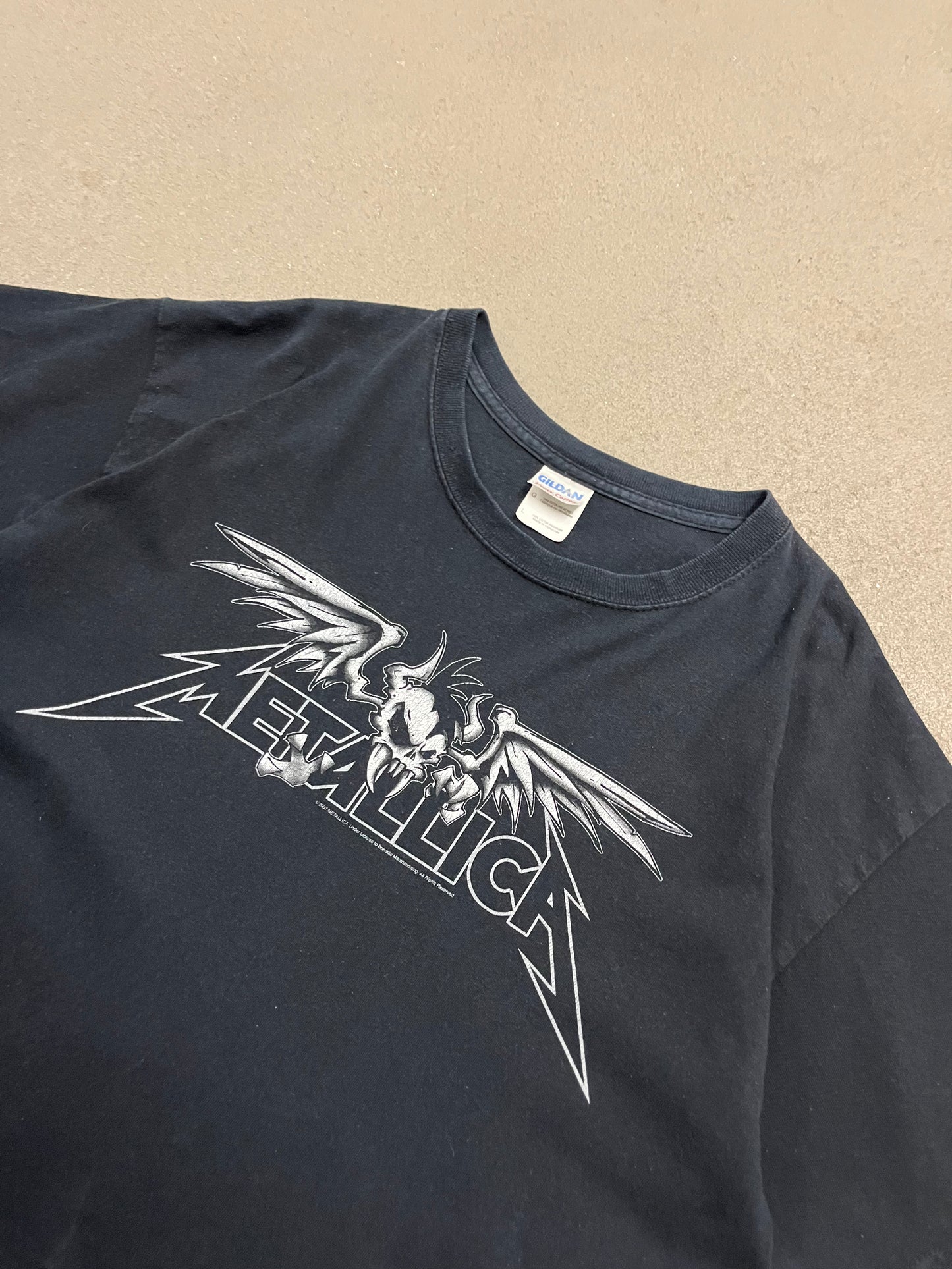 Vintage 2007 Black Gildan Metallica Tee - L