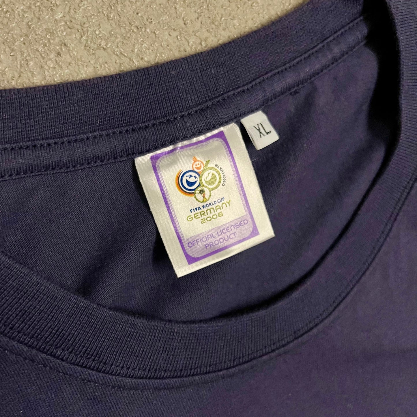 Vintage 2002 Blue Fifa World Cup 2006 Germany Tee - XL