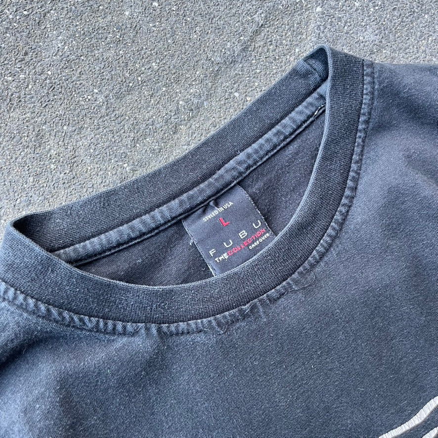 Vintage Y2K Black Fubu Tee - L