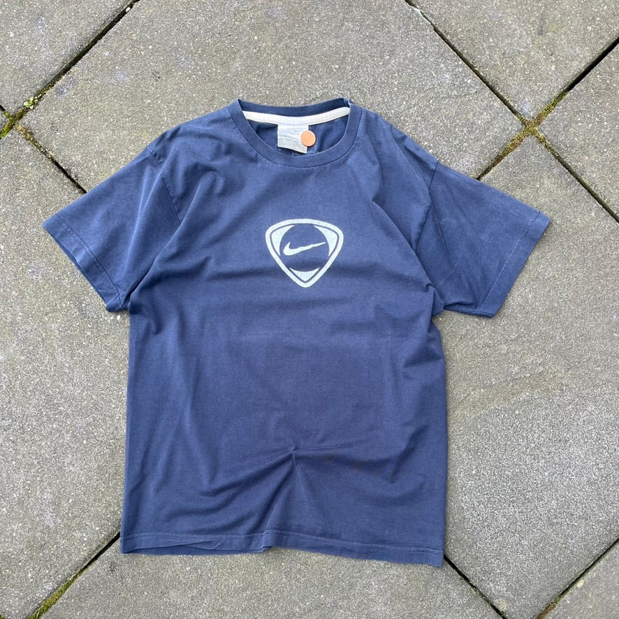 Vintage Black Faded Nike Tee - M