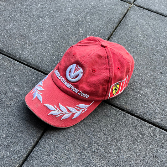 Vintage 2000 Red Ferrari Cap