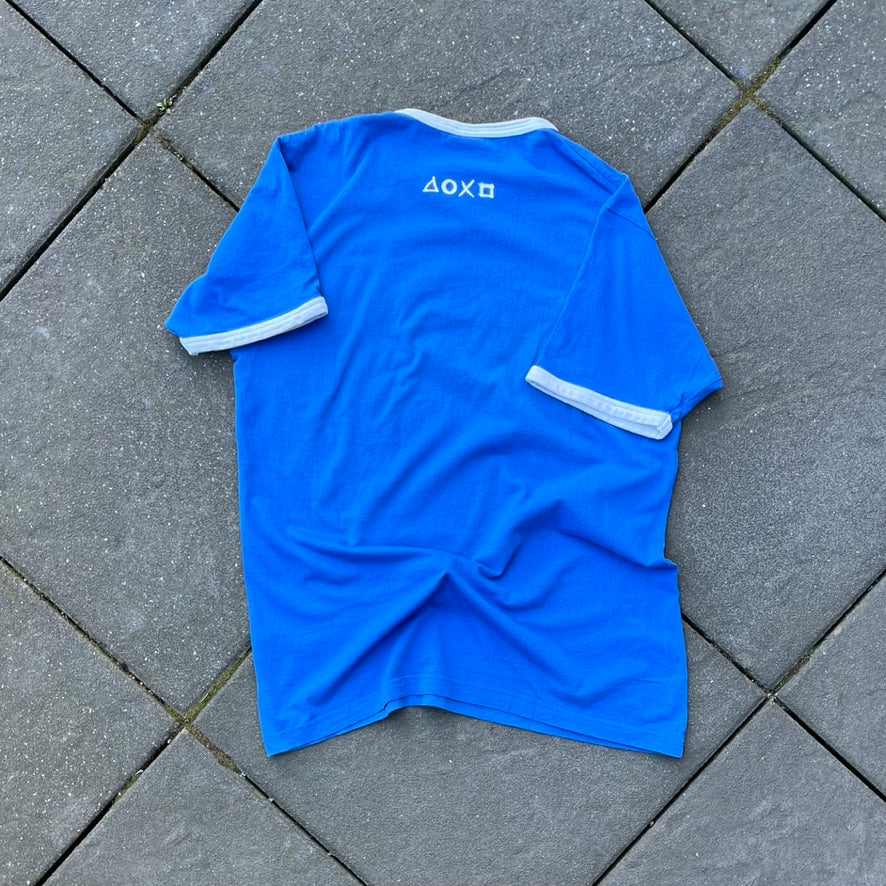 Vintage Blue Playstation 2 Ringer Tee - XL