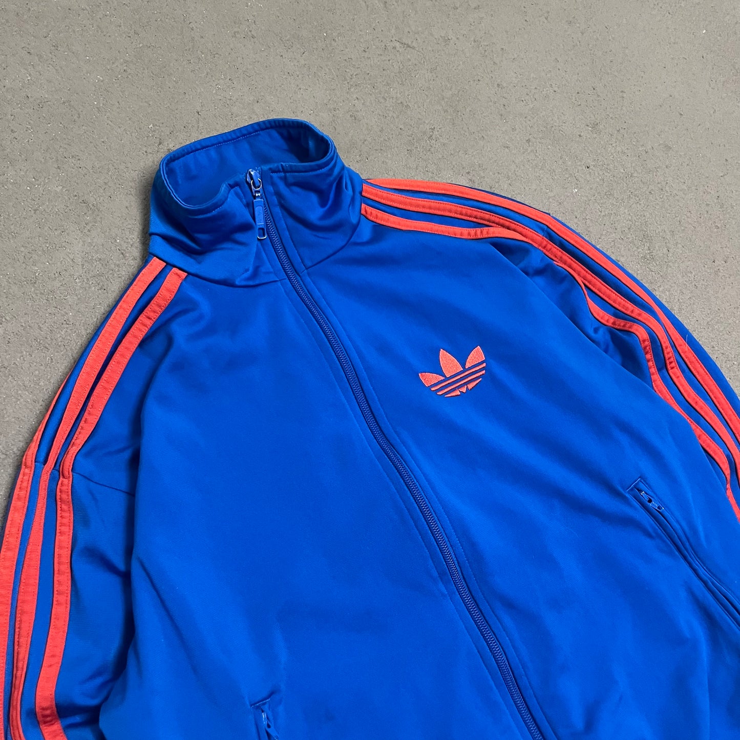 2010 Blue Orange Adidas Firebird Track Jacket - S