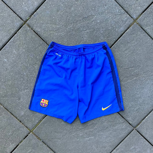 Vintage Blue Nike FC Barcelona Shorts - L