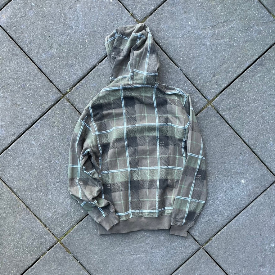 Vintage Y2K Green Billabong Zip Hoodie - XL
