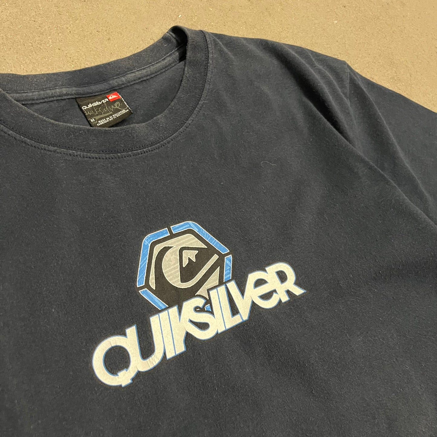 Vintage Y2K Blue Quicksilver Tee - M