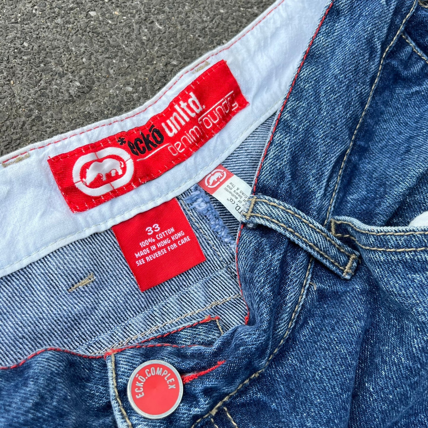 Vintage Y2K Blue Ecko Carpenter Jeans Shorts - 33
