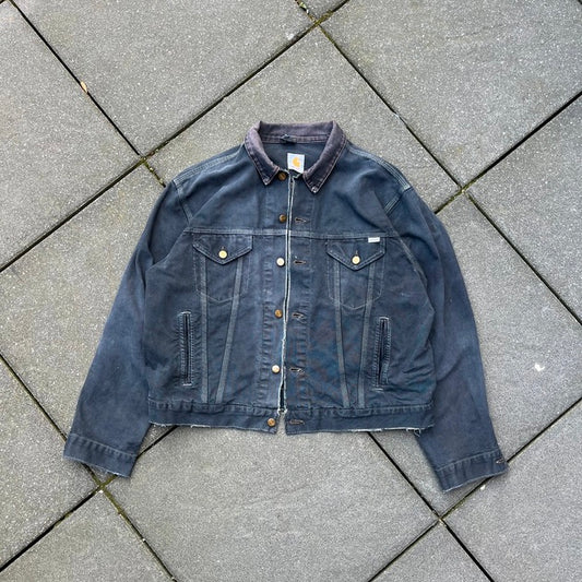 Vintage Black Faded Carhartt Jacket - L
