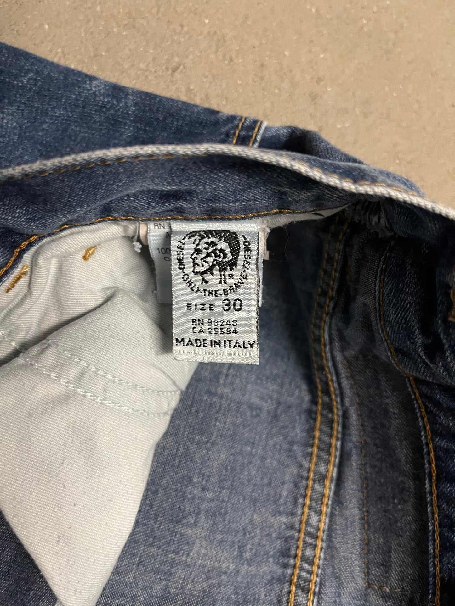 Vintage Y2K Blue Diesel Bootcut Jeans - 30