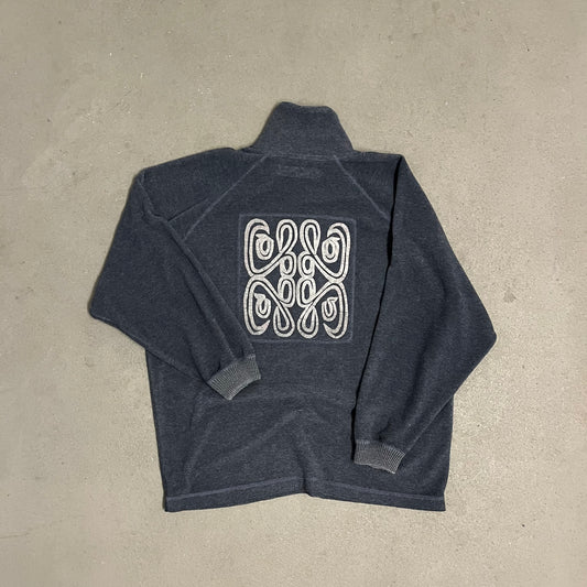 Vintage Grey Camel Fleece Half Zip - L