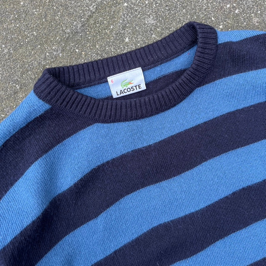 Vintage Blue Lacoste Knit Sweater - M