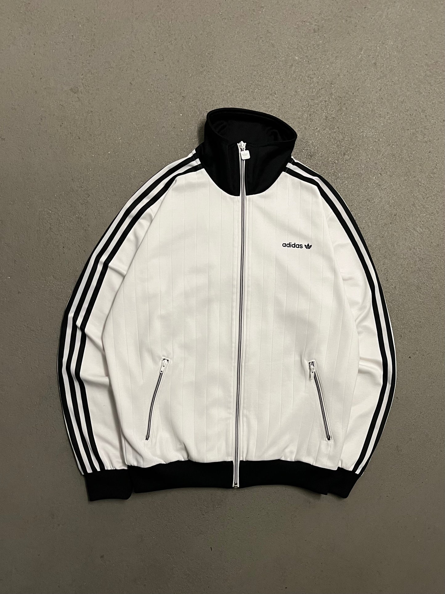 2009 White Black Adidas Beckenbauer Track Jacket - M