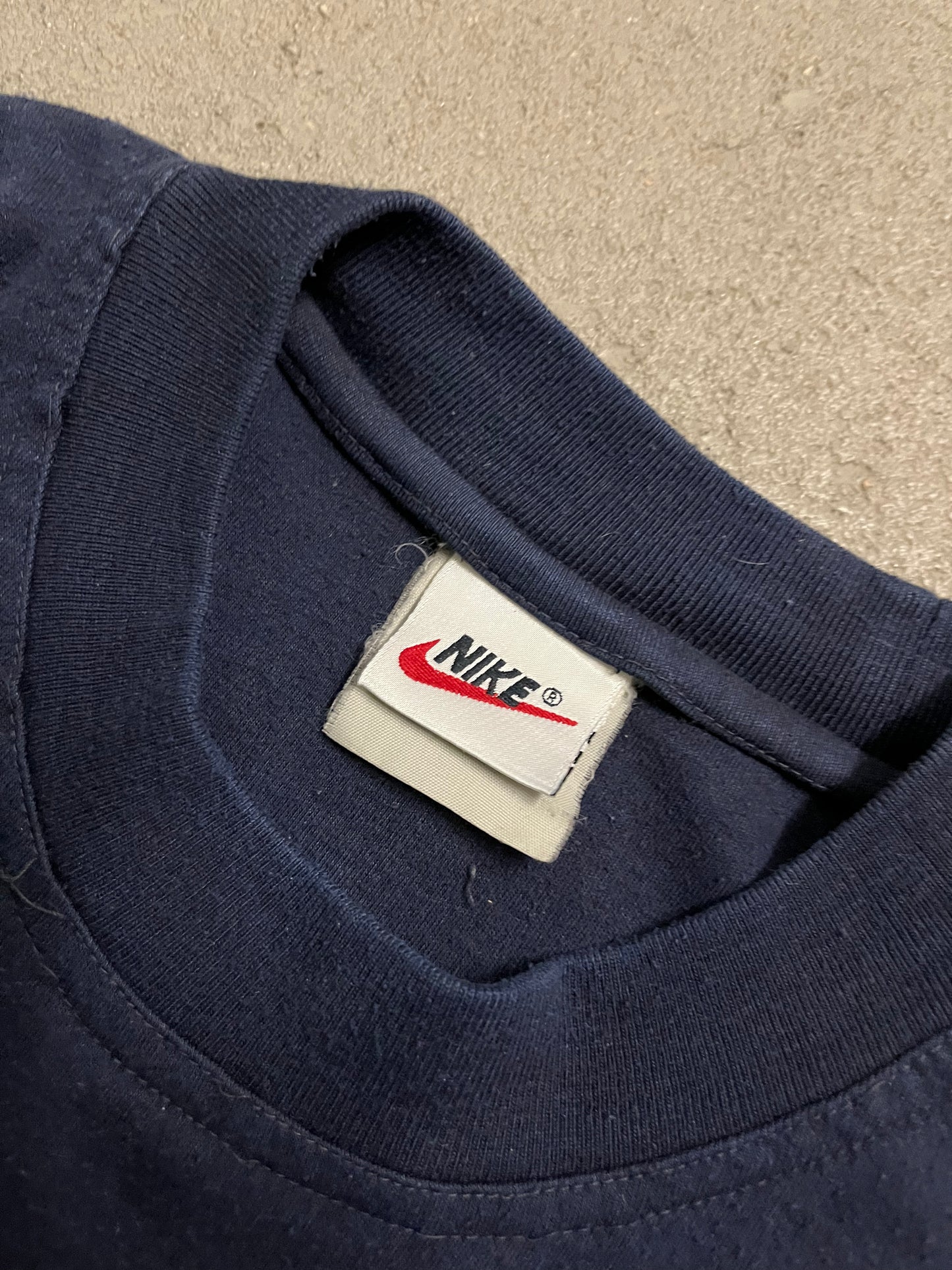 Vintage 90s Blue Nike Tee - L