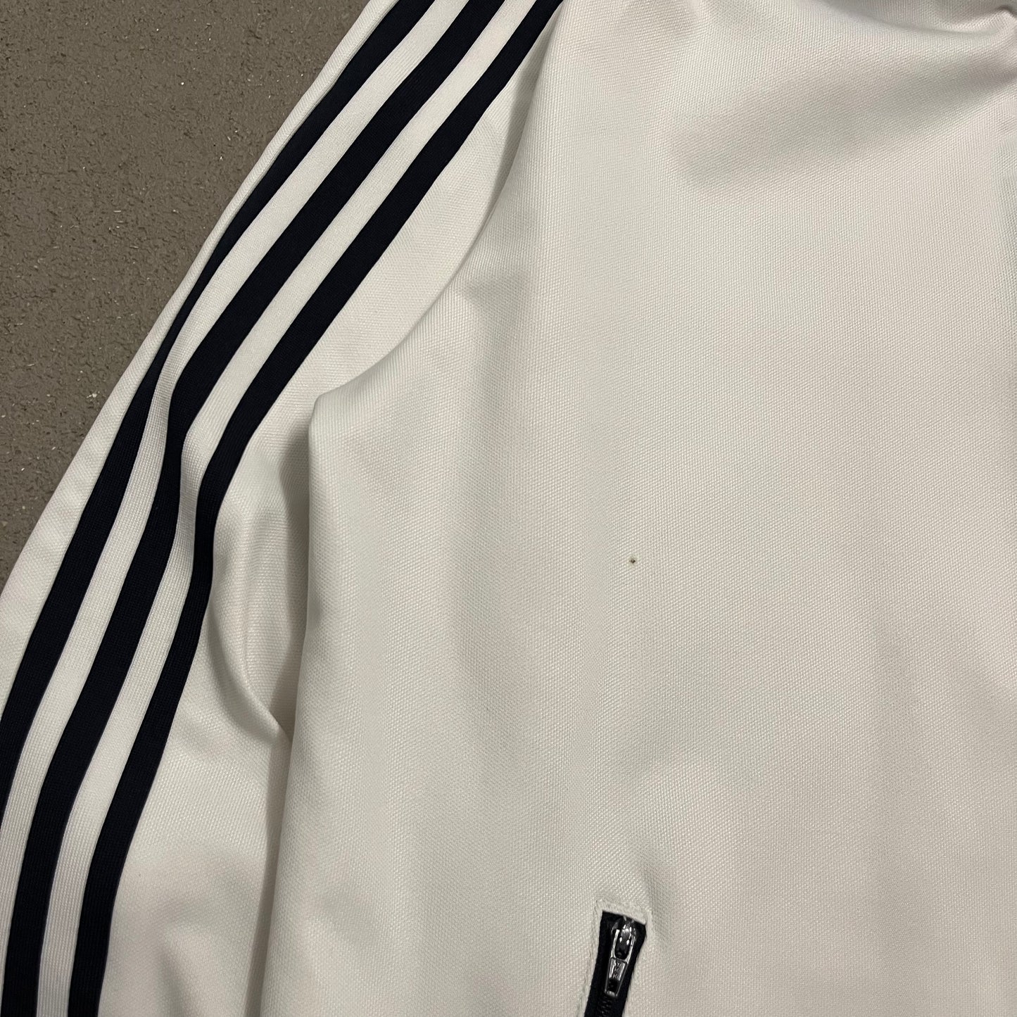 2017 White Blue Adidas Beckenbauer Track Jacket - M