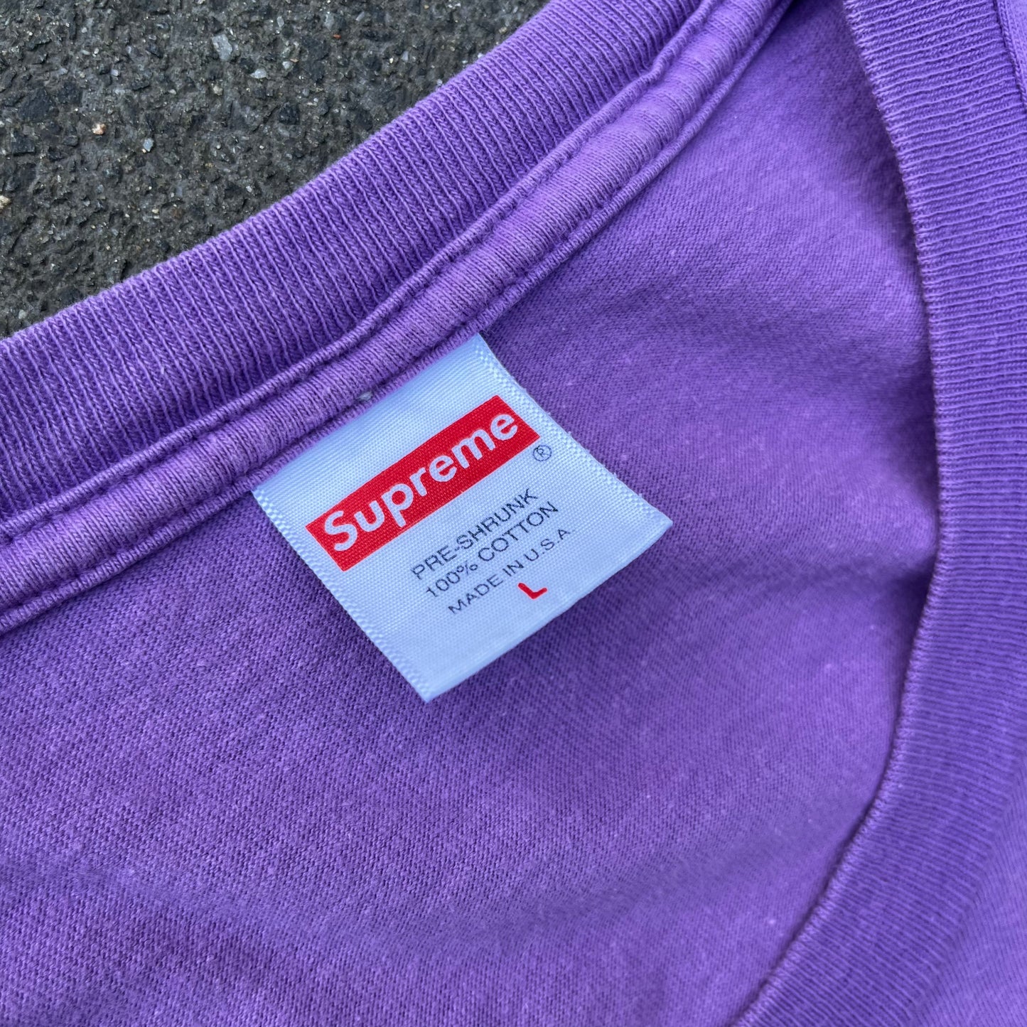 Purple Supreme Snake Tee - L