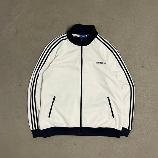 2017 White Blue Adidas Beckenbauer Track Jacket - XL