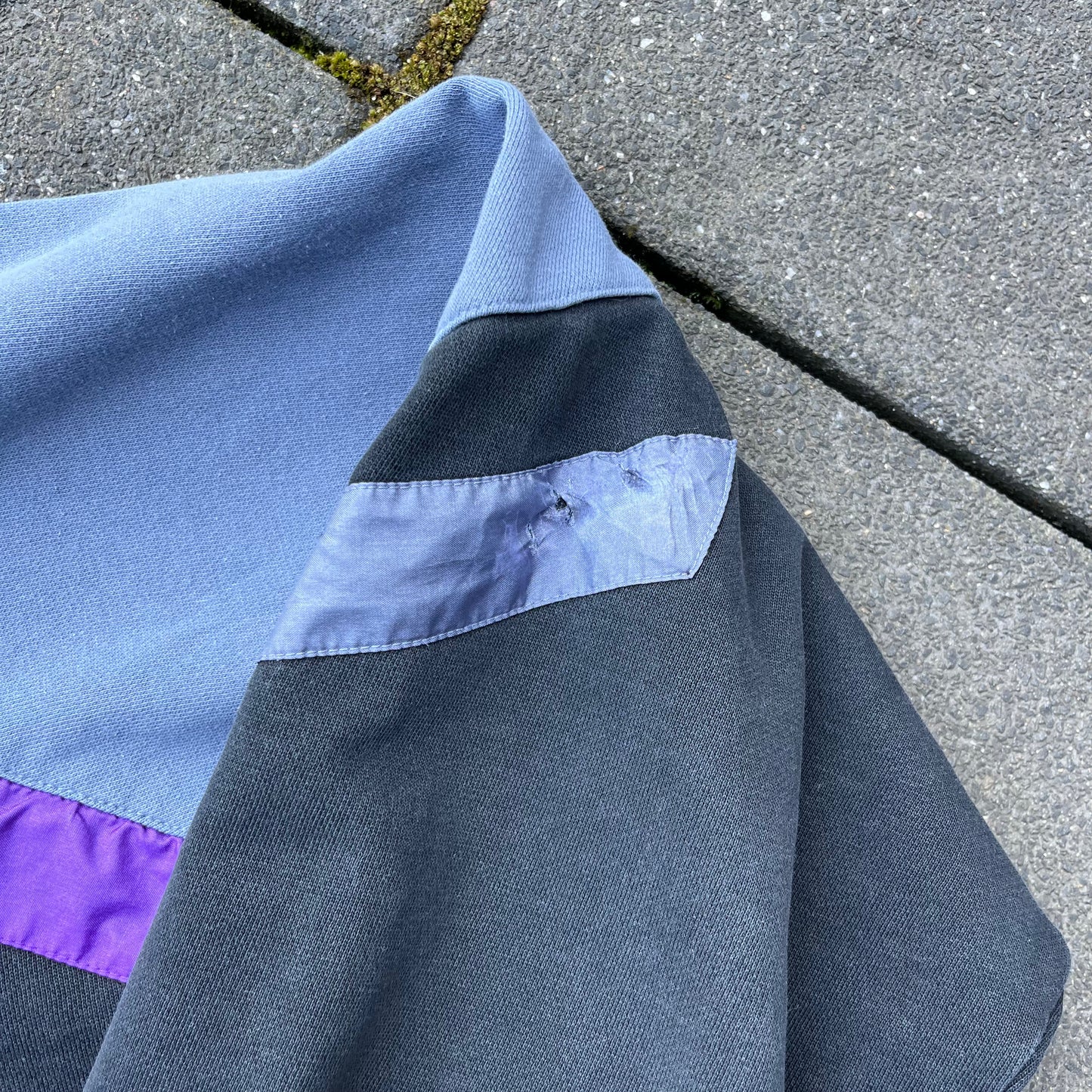 Vintage Purple Nike Half Zip Hoodie - L