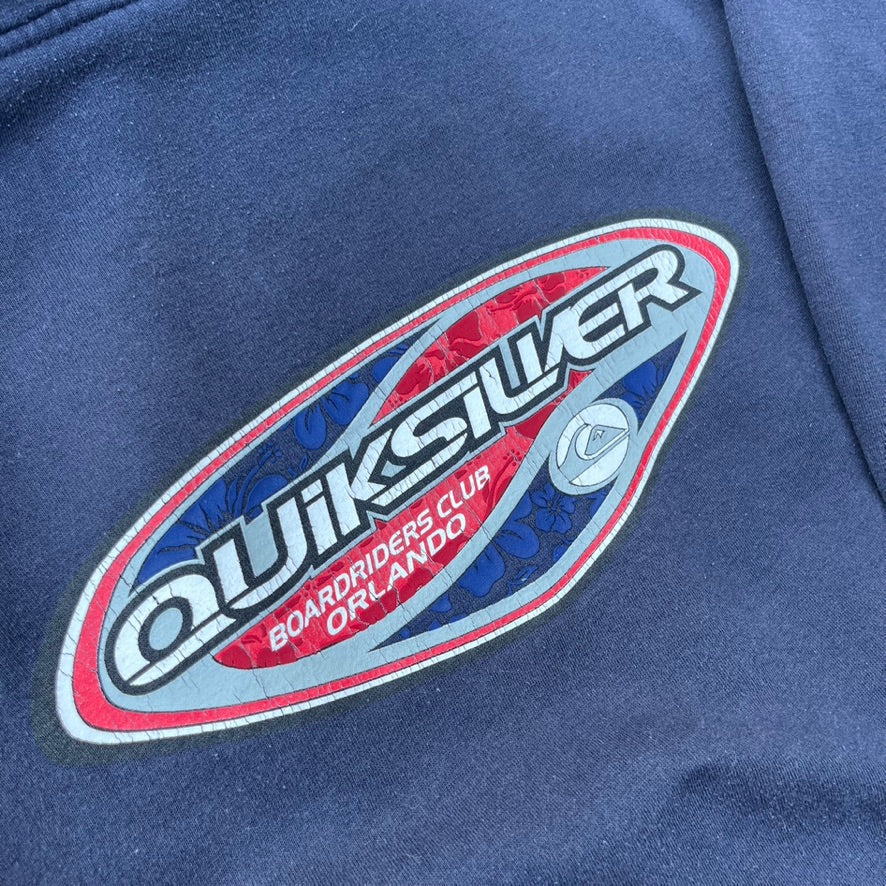 Vintage Blue Quicksilver Hoodie - M (W)
