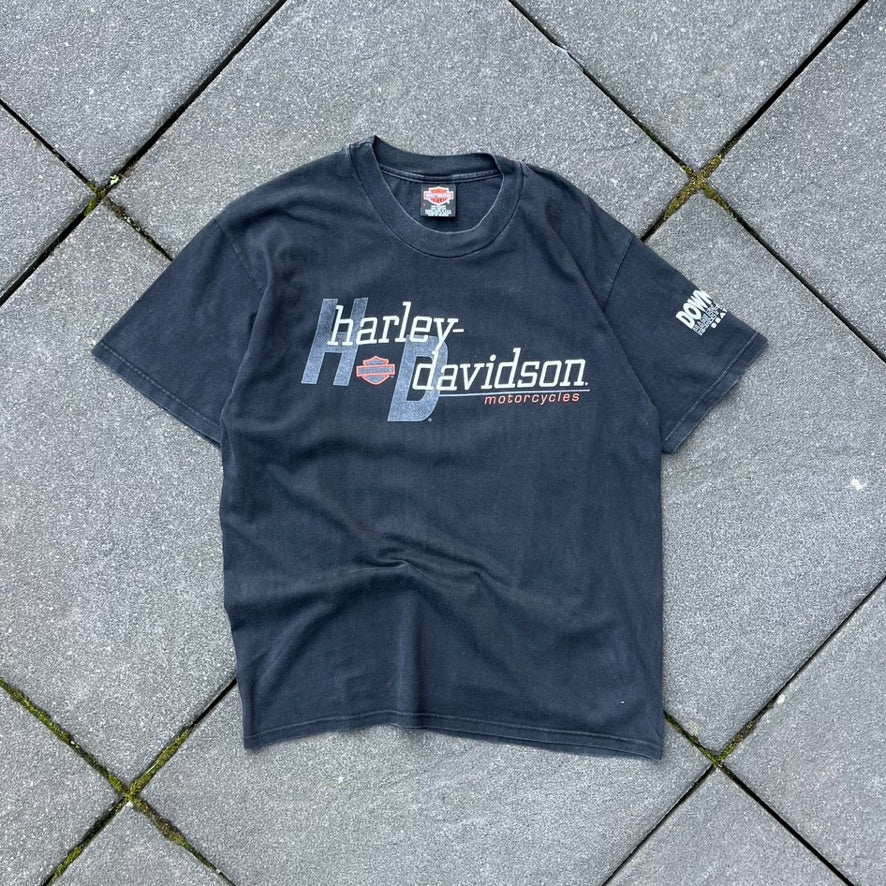 Vintage 1998 Black Harley Davidson Tee - L
