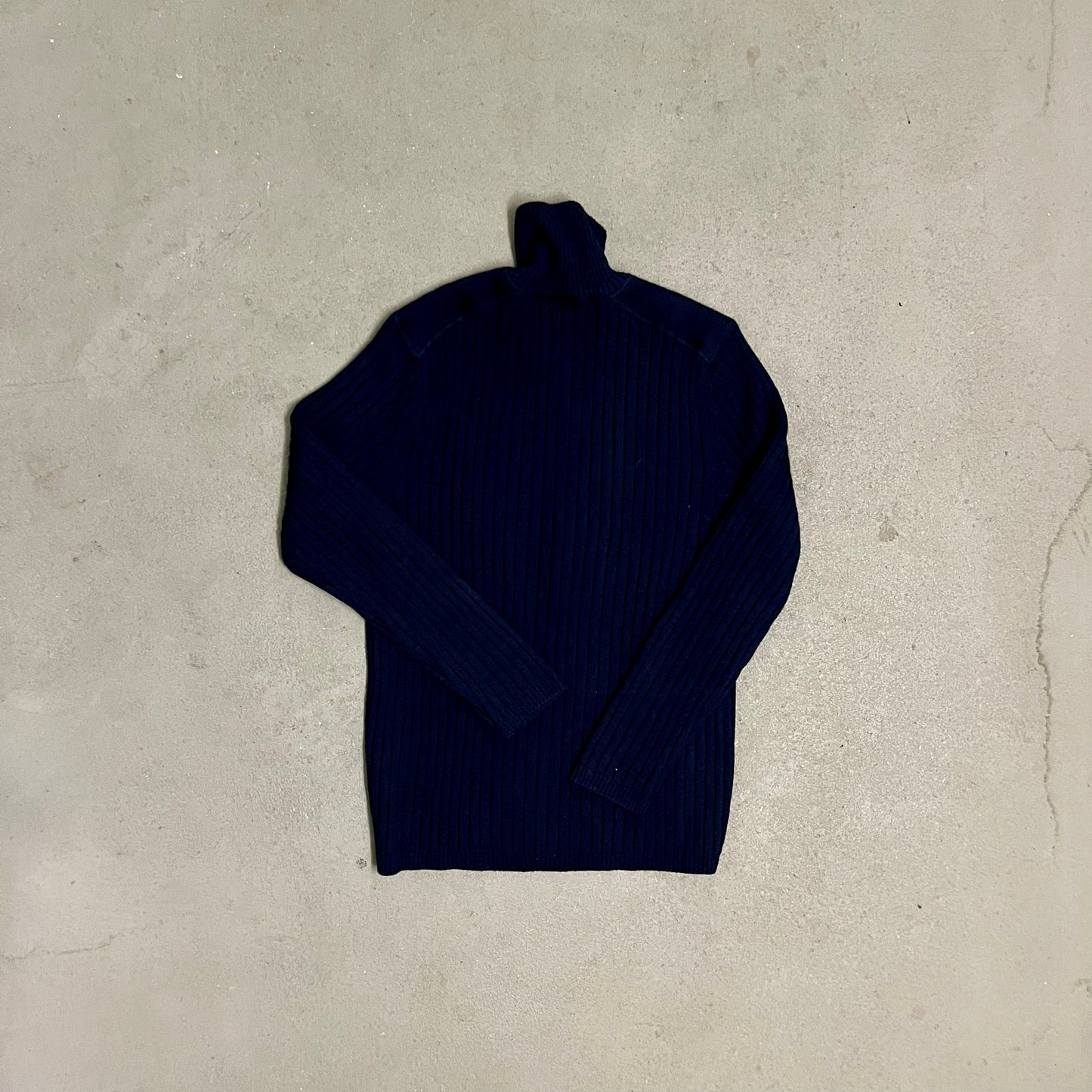 Vintage Blue Lacoste Knit Zip Up - L
