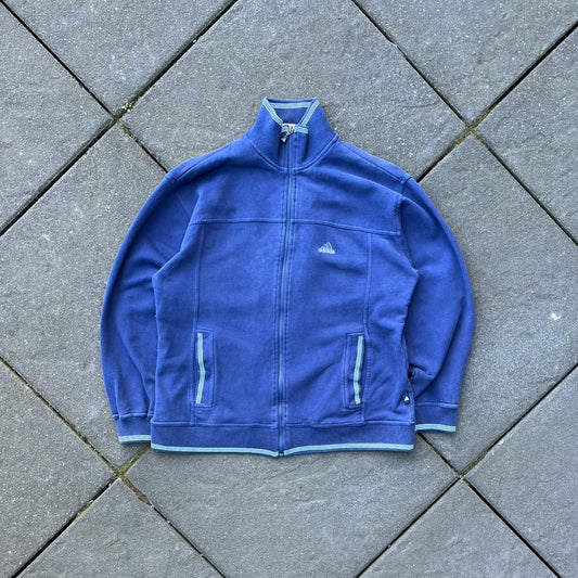 Vintage Blue Adidas Zip Up - M