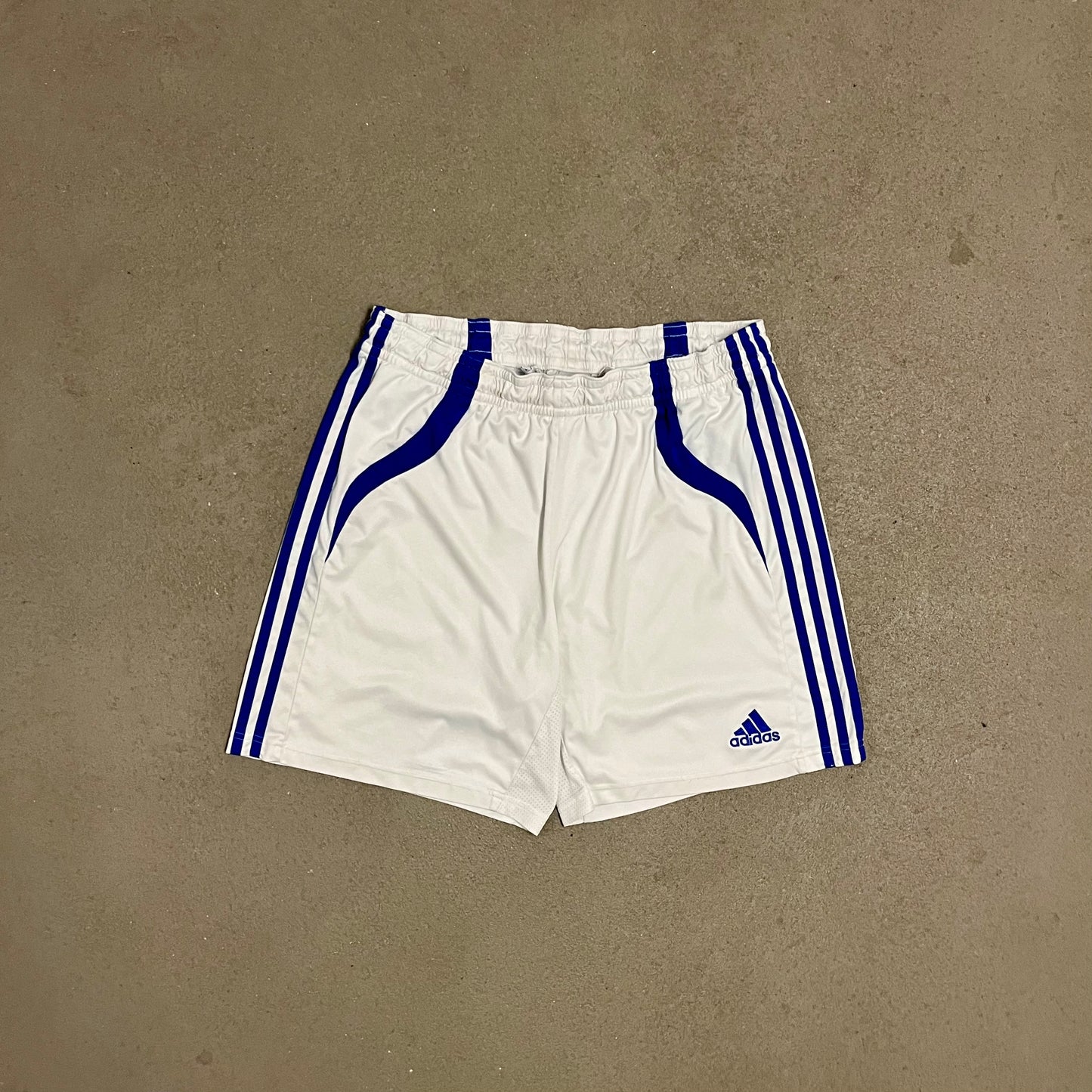 2008 White Blue Adidas Shorts - XL