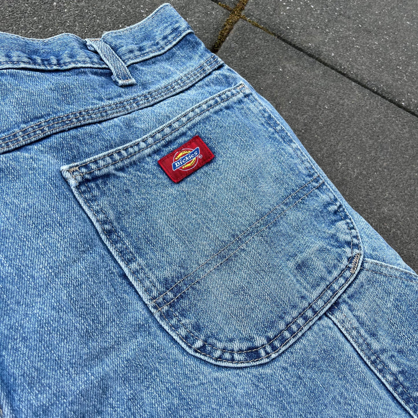 Vintage Blue Dickies Carpenter Jeans Shorts - 40