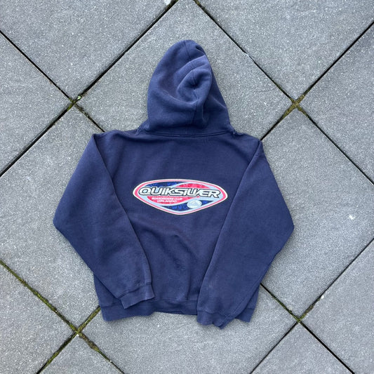 Vintage Blue Quicksilver Hoodie - M (W)