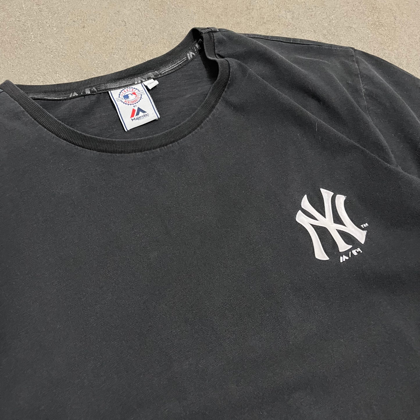 Vintage Black Majestic Yankees Tee - XL