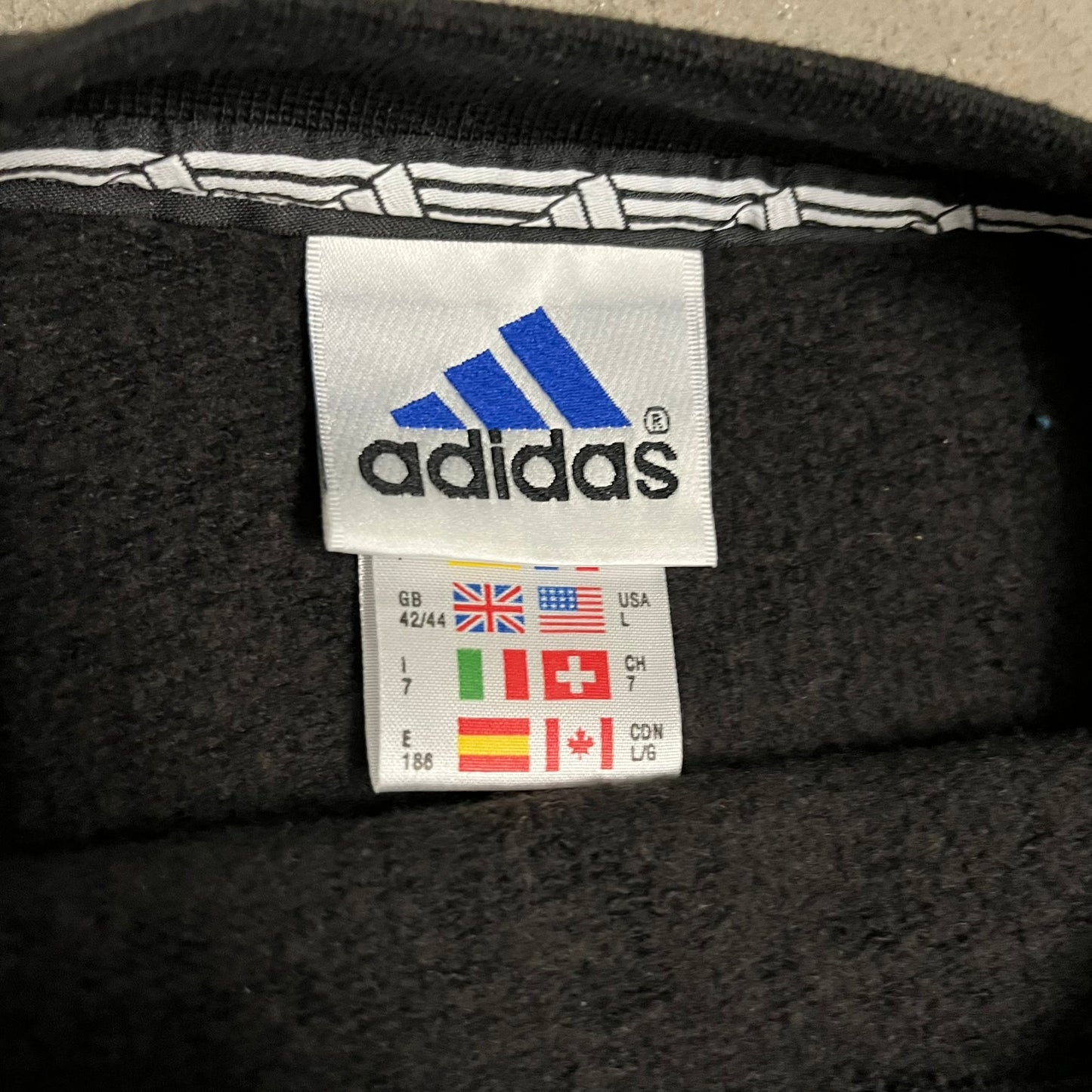 Vintage 90s Black Adidas Sweater - L