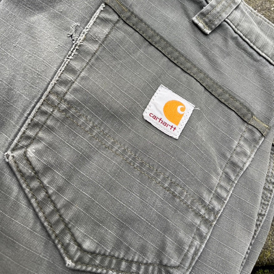 Vintage Green Faded Carhartt Pants  - 36x34
