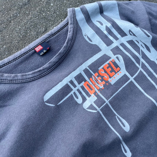 Vintage Grey Diesel Tee - L