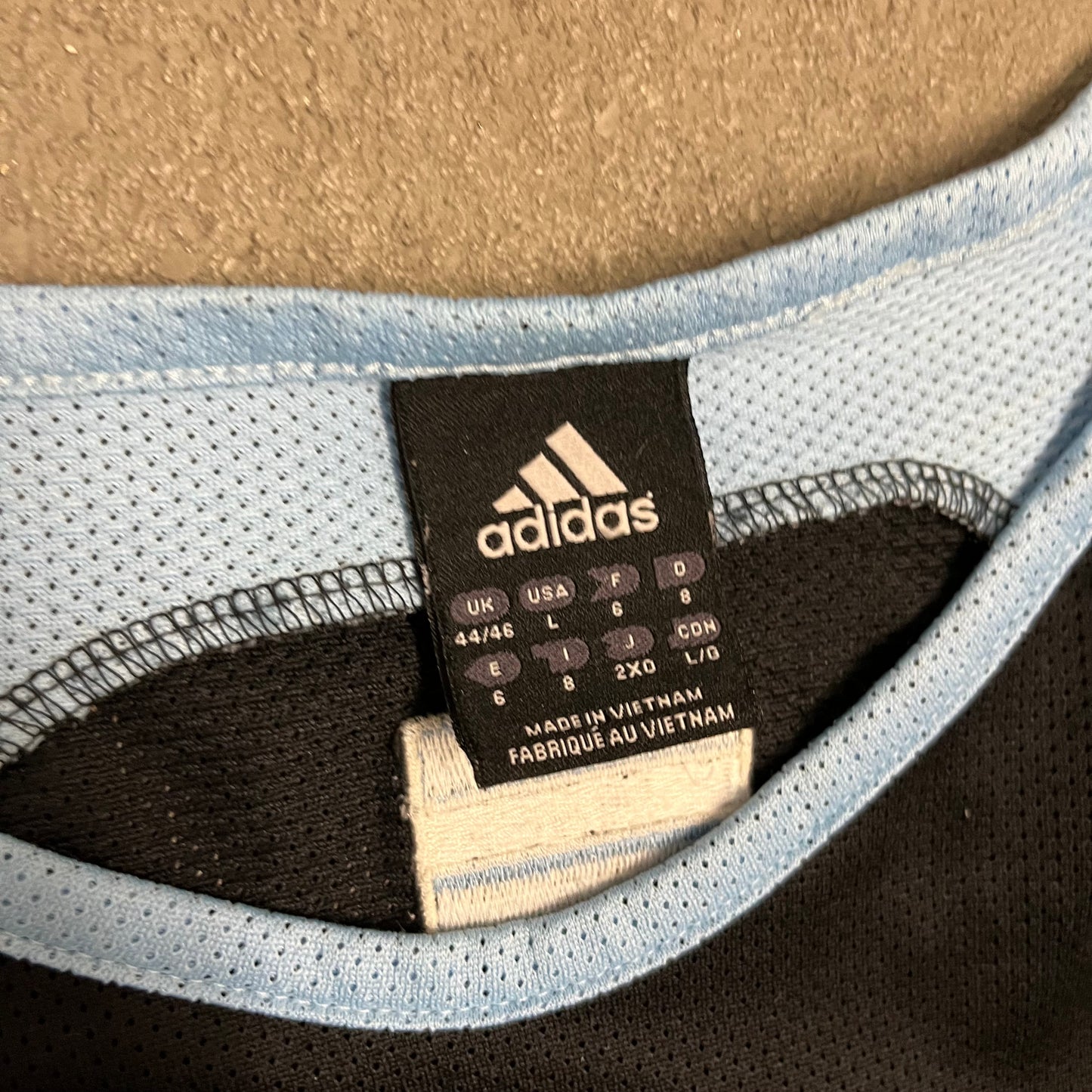 Vintage 2004 Black Adidas Argentinia Tank Top - L