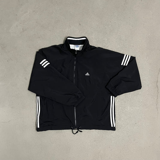 Vintage 90s Black Adidas Track Jacket - M