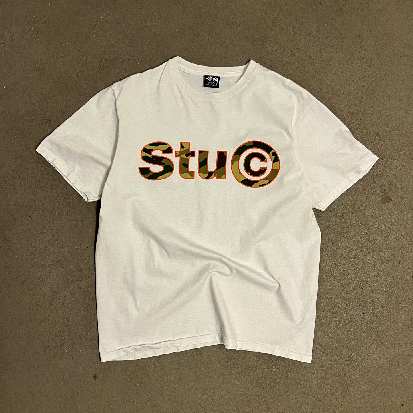 White Stüssy Tee - M