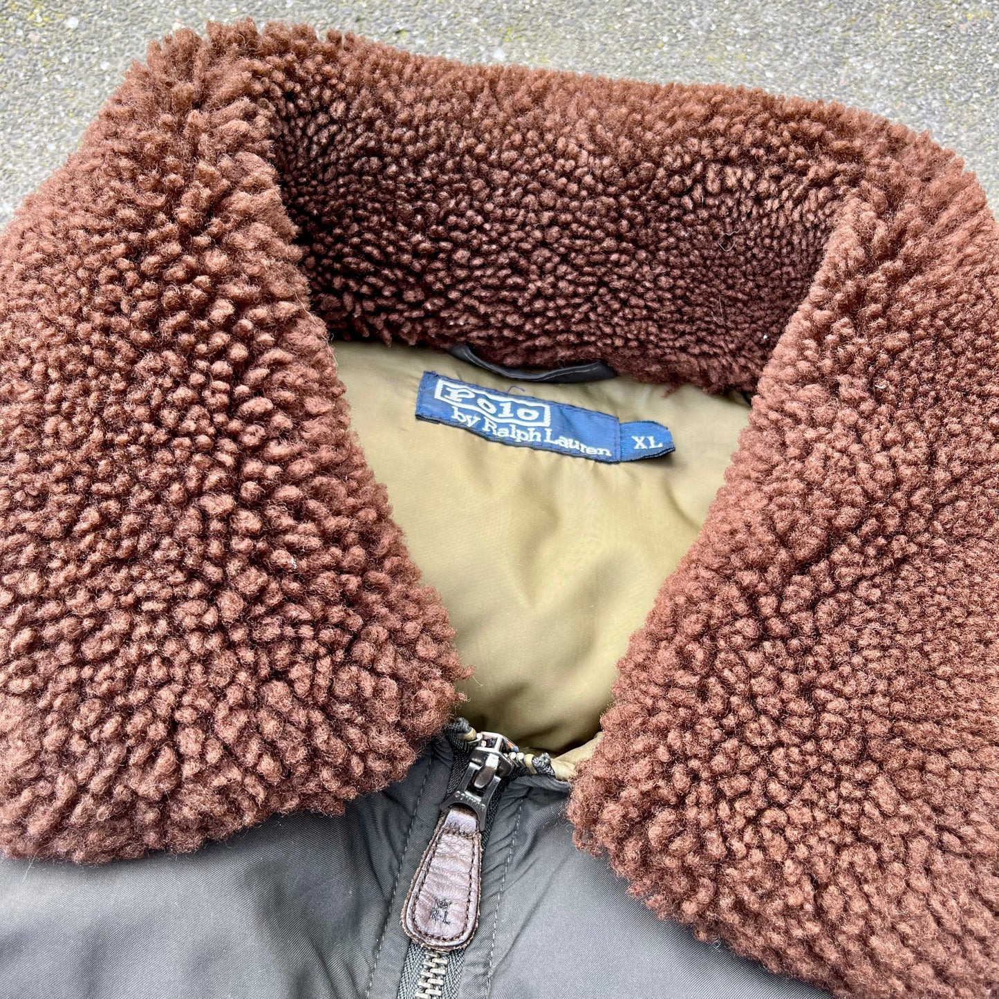 Green Polo Ralph Lauren Bomber Jacket - L