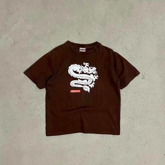 Vintage Y2K Brown Diesel Dragon Tee - L (W)